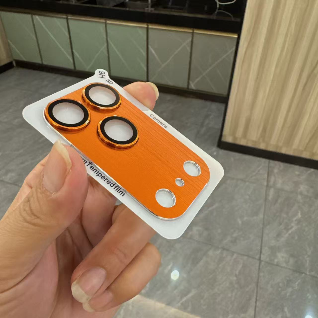 Tempered Glass Screen 9H - iPhone 17 Pro/17 Pro Max用9H HDアーマーカメラレンズプロテクター、アルミメタルリングレンズ強化ガラスフィルムケースキャップ