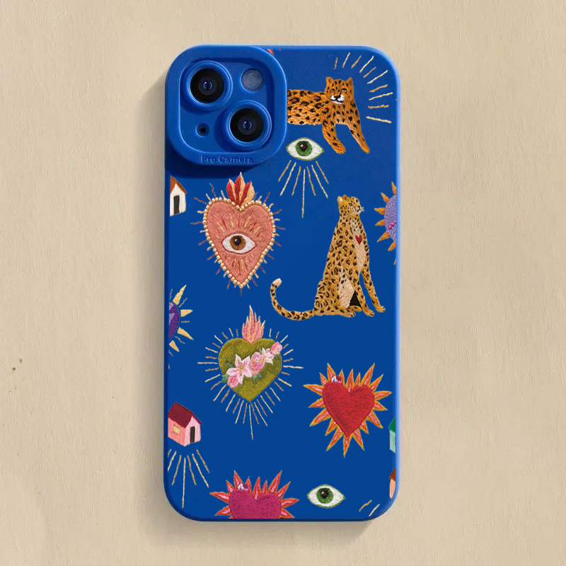 Samsung Galaxy S24 - 花柄のヒョウ柄アイフォンケース、Samsung Galaxy S26 S25 Ultra S24