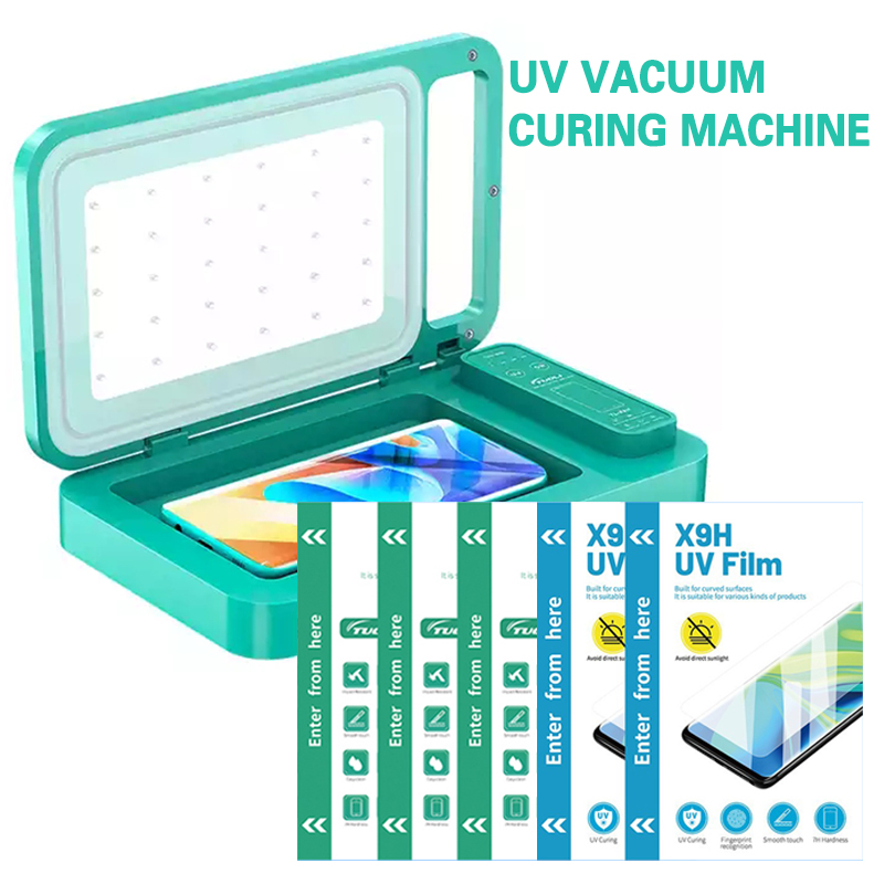 Hydrogel Screen Protector - TUOLI X9H UV硬化真空ラミネート機 ハイドロゲルフィルムスクリーンプロテクター 気泡除去ツール SUNSHINE